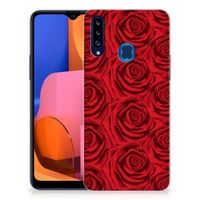 Samsung Galaxy A20s TPU Case Red Roses - thumbnail