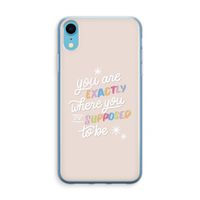 Right Place: iPhone XR Transparant Hoesje