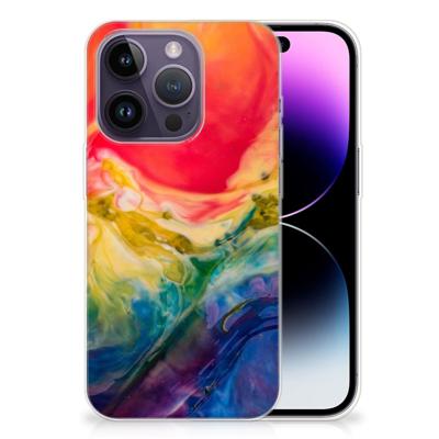 Smartphone hoesje Apple iPhone 14 Pro Watercolor Dark Smartphone hoesje Apple iPhone 14 Pro Watercolor Dark