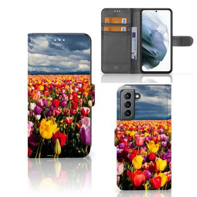 Samsung Galaxy S21 FE Hoesje Tulpen | Portemonnee hoesje