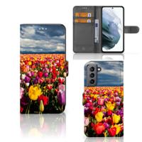 Samsung Galaxy S21 FE Hoesje Tulpen | Portemonnee hoesje