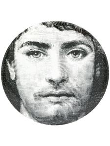 Fornasetti assiette imprimée - Noir