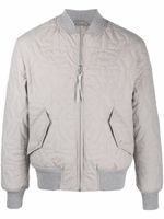 Ferragamo veste bomber à logo Gancini - Gris