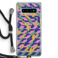 Skew Blush 1: Samsung Galaxy S10 Plus Transparant Hoesje met koord