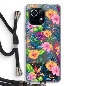 Tropisch 2: Xiaomi Mi 11 Transparant Hoesje met koord
