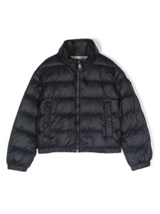 Moncler Enfant doudoune à logo imprimé - Bleu