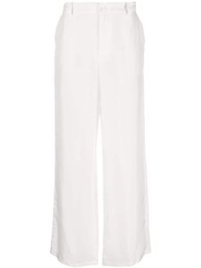 P.A.R.O.S.H. pantalon en soie à coupe ample - Blanc