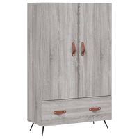 vidaXL Hoge kast 69,5x31x115 cm bewerkt hout grijs sonoma eikenkleurig - thumbnail