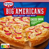 Dr. Oetker Big Americans Pizza Cheese Onion 385 g bij Jumbo