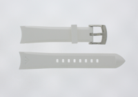 Horlogeband Armani AR1433 Silicoon Wit 18mm