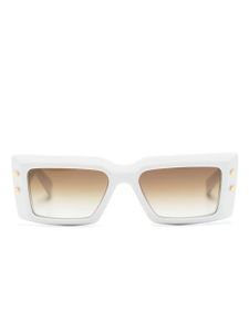 Balmain Eyewear lunettes de soleil Impérial à monture rectangulaire - Blanc