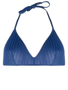 ERES haut de bikini nervuré à bonnets triangles - Bleu