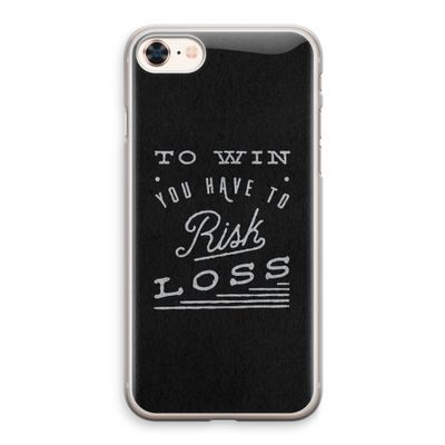 Risk loss: iPhone 8 Transparant Hoesje