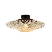 QAZQA Oosterse buiten plafondlamp bamboe 50 cm IP44 - Rina