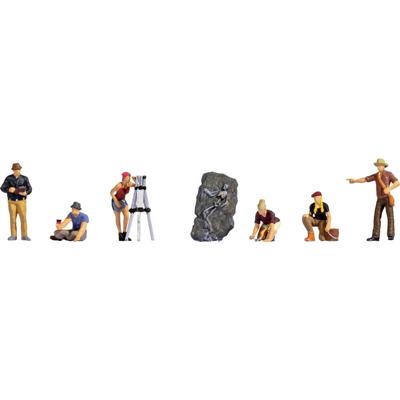 NOCH H0 Archeologen Geverfd, Staand, Zittend