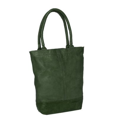 Justified Justified Amber Donker Groen 6L Handtas Schoudertas Shopper
