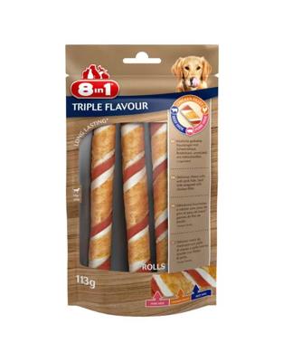 8in1 8in1 Triple Flavour Rolls Snack 3st