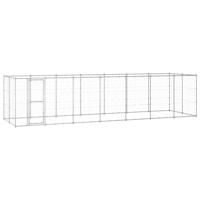 Hondenkennel 16,94 m² gegalvaniseerd staal