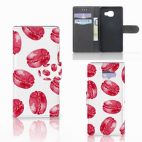 Samsung Galaxy A5 2016 Book Cover Pink Macarons - thumbnail