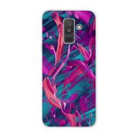 Pink Clouds: Samsung Galaxy A6 Plus (2018) Transparant Hoesje