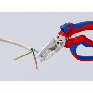 Knipex Elektriciens-/ambachtsschaar | lengte 160 mm meercomponenten-mantels | 1 stuk - 95 05 20 SB - 95 05 20 SB