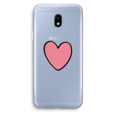 Hartje: Samsung Galaxy J3 (2017) Transparant Hoesje