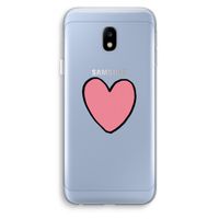 Hartje: Samsung Galaxy J3 (2017) Transparant Hoesje
