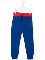 Marc Jacobs Kids pantalon de jogging à logo imprimé - Bleu