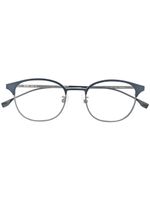 BOSS lunettes de soleil à monture ronde - Bleu