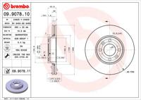 Remschijf BREMBO, Remschijftype: Binnen geventileerd, u.a. für Dacia, Renault, Nissan, Lada