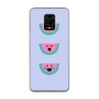 Smiley watermeloen: Xiaomi Redmi Note 9 Pro Transparant Hoesje