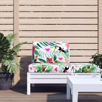 VidaXL Palletkussens 2 st oxford stof meerkleurig