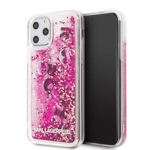 Karl Lagerfeld Apple iPhone 11 Pro Rose Gold Backcover hoesje Glitter