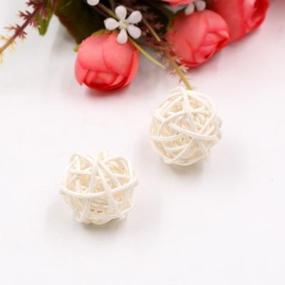 10 stuks kunstmatige stro bal voor Birthday Party bruiloft Kerstmis Home decor (wit)