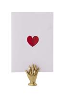 Kaartenstandaard Metaal Hand Goud