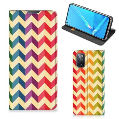 OPPO A52 | A72 | Hoesje met Magneet | Zigzag Multi Color OPPO A52 | A72 | Hoesje met Magneet | Zigzag Multi Color