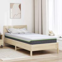Matrassen Wit, Grijs 90 x 200 cm 100% polyester jacquard stof