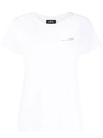 A.P.C. t-shirt à logo imprimé - Blanc - thumbnail