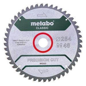 Metabo Accessoires Cirkelzaagblad | Precision Cut Classic | 254x30mm | Z48 WZ 5° neg/B - 628656000