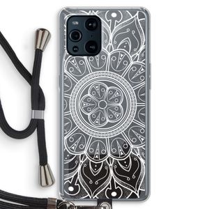 Roses Are Red: Oppo Find X3 Transparant Hoesje met koord