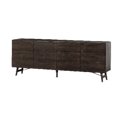 Tower Living Dressoir 'Aura' Acaciahout, 210cm, kleur Espresso