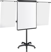 Pergamy Excellence mobiele magnetische flipchart met papierklem en 2 uitschuifbare armen ft 107 x 75 cm - thumbnail