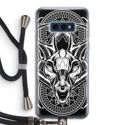 Oh Deer: Samsung Galaxy S10e Transparant Hoesje met koord