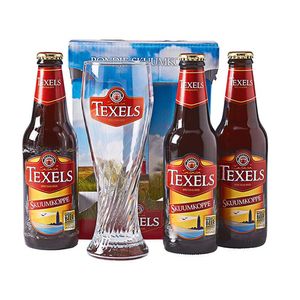 Texels - Rondje Skuumkoppe Geschenkverpakking - 3 stuks + glas