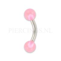 Banana 1.6 mm 6 mm acryl roze