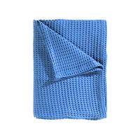 Heckett Lane Wafel Plaid - royal blue 240x260cm - thumbnail