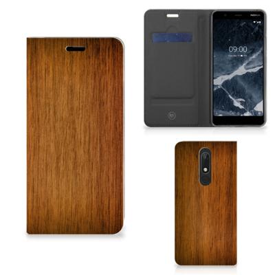 Nokia 5.1 (2018) Book | Wallet Case | Donker Hout