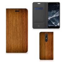 Nokia 5.1 (2018) Book | Wallet Case | Donker Hout