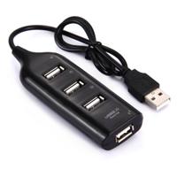 4 ports USB 2.0 HUB, Kabel Lengte: 30cm(zwart)