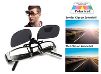 Clip-on Zonnebril - Met Polariserende Glazen - 100% UV-licht filtering